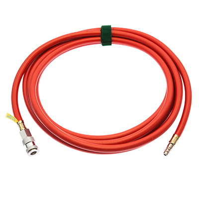 ACCESSORIES FOR HIGH-PRESSURE LIFTING BAGS - INFLATION HOSES RED