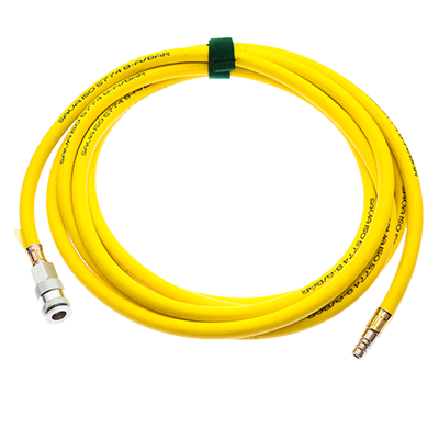 ACCESSORIES FOR HIGH-PRESSURE LIFTING BAGS - INFLATION HOSES YELLOW
