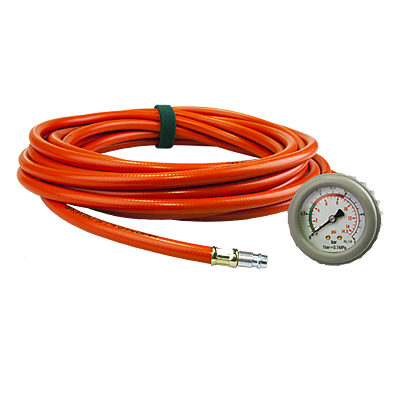 AIR TEST EQUIPMENT - MEASURING HOSE WITH NIPPLE AND GAUGE