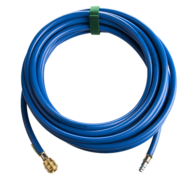 PLUGS OF LARGER DIMENSIONS - INFLATION HOSE 10m BLUE