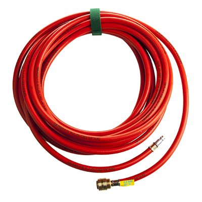 HIGH-PRESSURE PLUGS - INFLATION HOSE 10m RED 